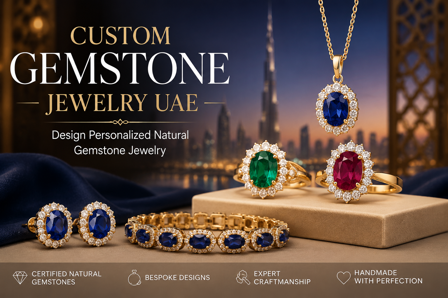 custom gemstone jewelry UAE